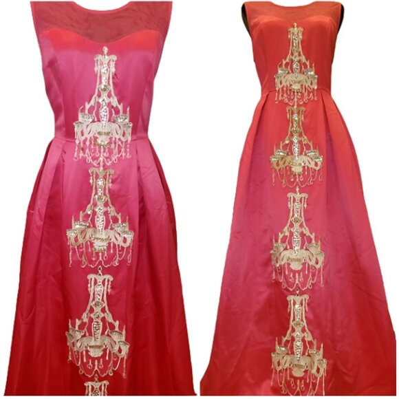 Luxury Designer Couture Evening Wedding Cocktail Runway Party Prom Gown Dress NW - Picture 9 of 12